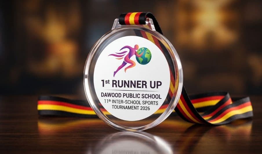 Premium Beveled Clear Acrylic Award Medal (Single & Double Side Print) - Image 1