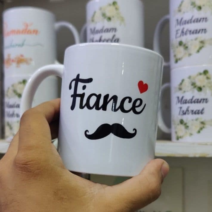 Personalized Ceramic Mug – “Fiancé” Design - Image 1