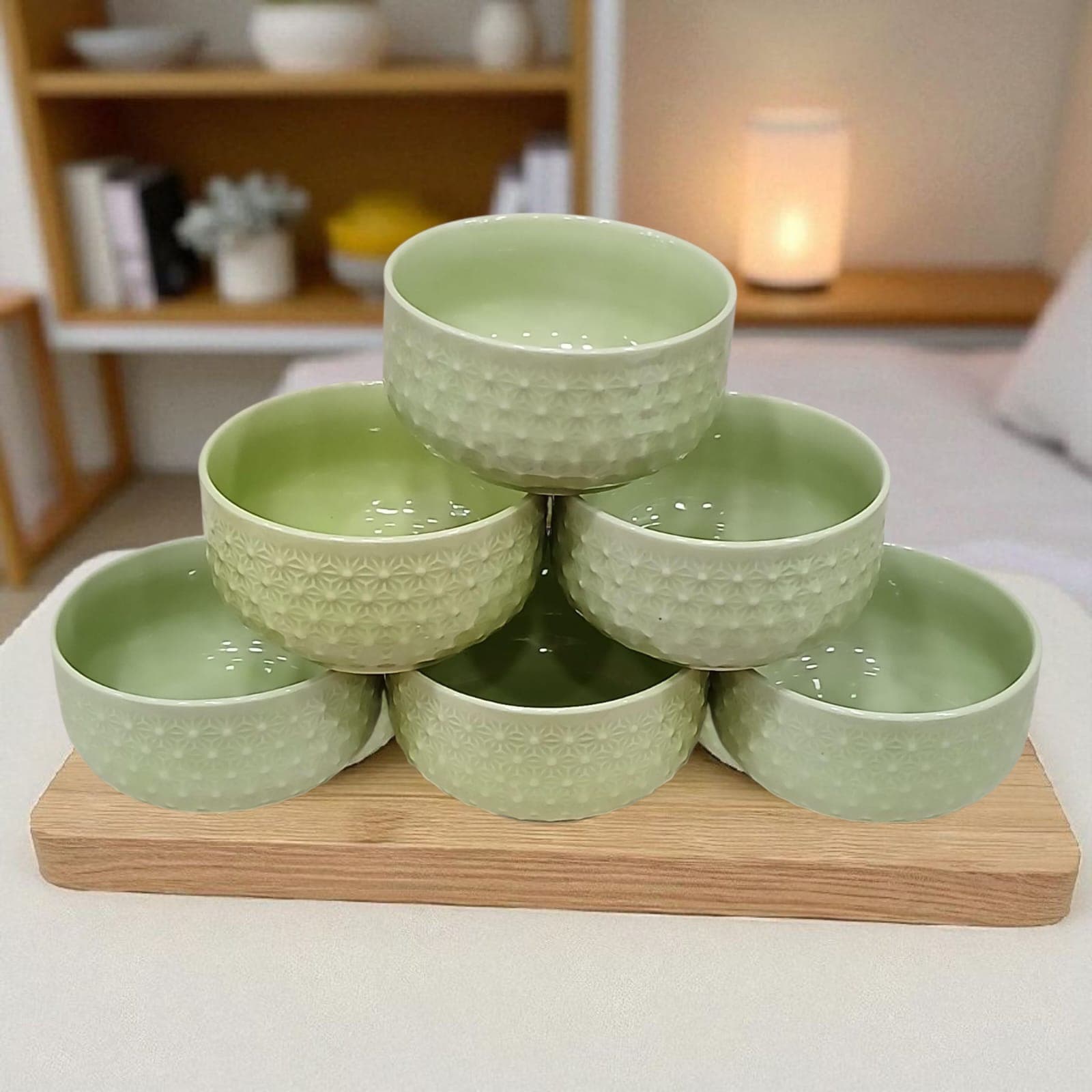 Textured Ceramic Bowl Set - Image 1