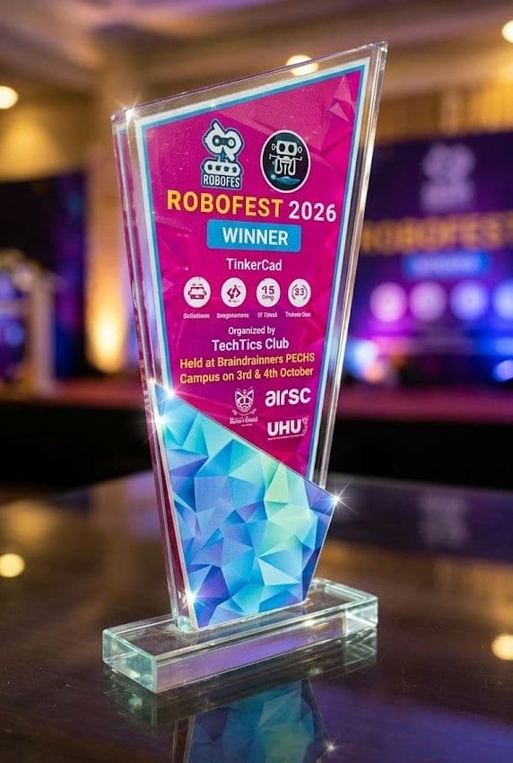 Custom Printed Acrylic Award Shield & Trophy - Image 1